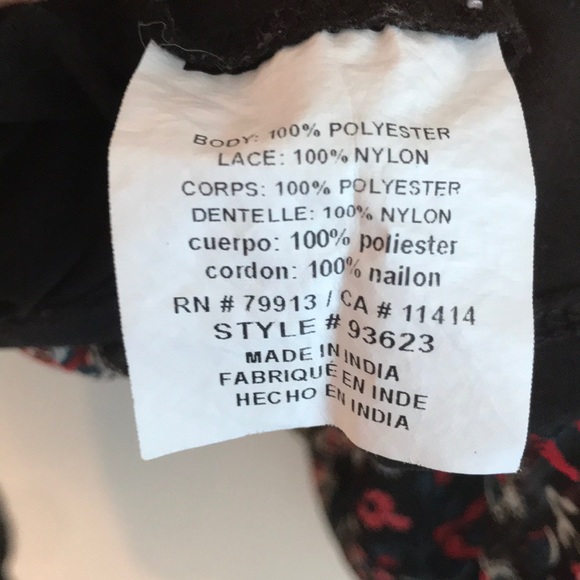 Wendy Bellissimo Black Lace Flower Blouse - Picture 16 of 16